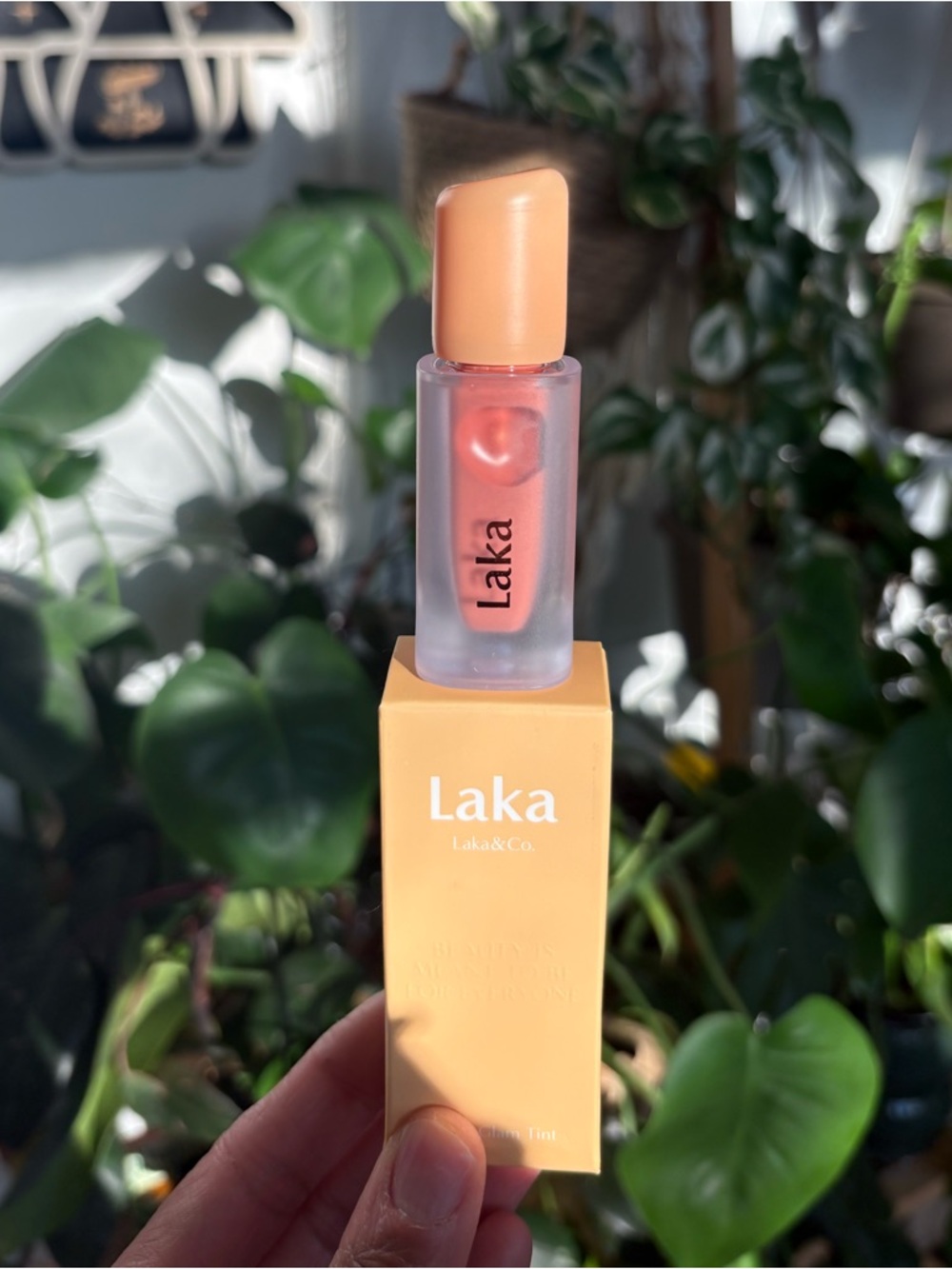 Laka Fruity Glam Tint Hydrating Long-lasting Lip Stain in Creamcha